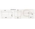 Биде подвесное Newarc Modern (3843B)