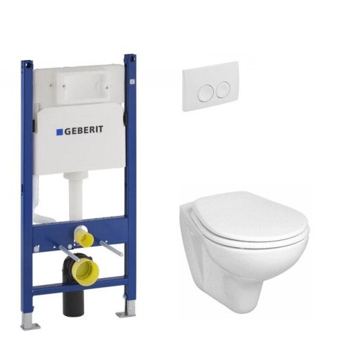 Комплект: Унитаз Kolo Idol + Инсталляция Geberit Duofix + Клавиша Delta 21 (M1310002U+458.126.00.1+115.125.11.1)