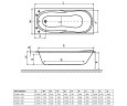 Ванна акрилова Excellent Sekvana, 140x70 (WAEX.SEK14WH)