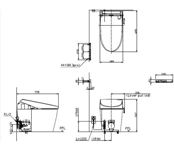 Сидіння для унітазу Toto Neorest Ah Washlet (TCF9786JGNW1)
