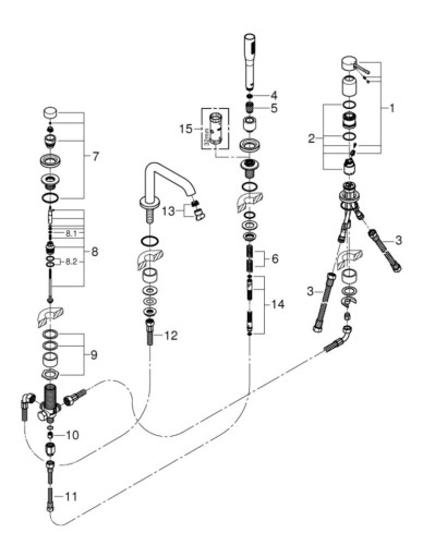 Смеситель для ванны Grohe Essence, однорычажный, хром (19578001)