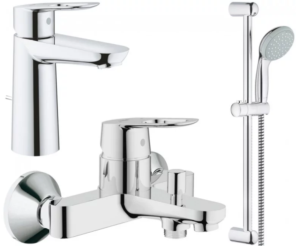 Комплект смесителей 3 в 1 Grohe BauLoop, хром (UA123215M0)