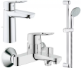 Комплект смесителей 3 в 1 Grohe BauLoop, хром (UA123215M0)