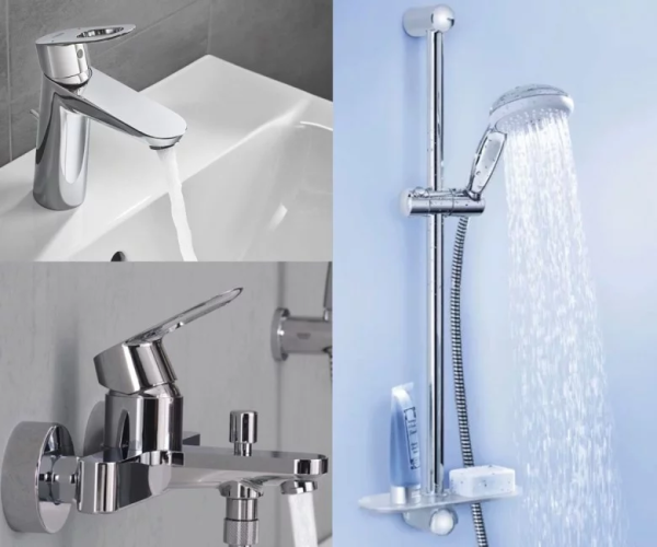 Комплект смесителей 3 в 1 Grohe BauLoop, хром (UA123215M0)