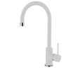 Смеситель для кухни Elleci Cloud Bianco Titano, однорычажный, белый гранит (CLOUD BIANCO TITANO 68)