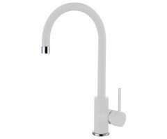 Смеситель для кухни Elleci Cloud Bianco Titano, однорычажный, белый гранит (CLOUD BIANCO TITANO 68)