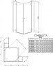 Душова кабіна Radaway Torrenta KDD, 80x80 (32262-01-01N)
