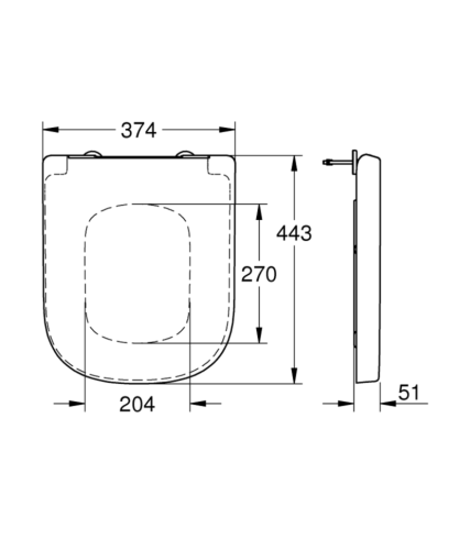 Cиденье для унитаза Grohe Euro Ceramic (39330001)