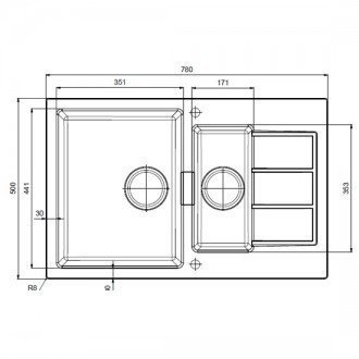 Кухонная мойка гранитная Franke SID 651, 78x50, маскарпоне (114.0497.987)