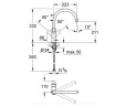 Смеситель для кухни Grohe BauLoop, однорычажный, хром (31368000)