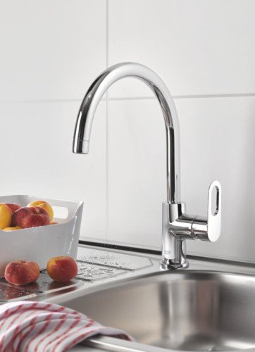 Змішувач для кухні Grohe BauLoop, одноважільний, хром (31368000)