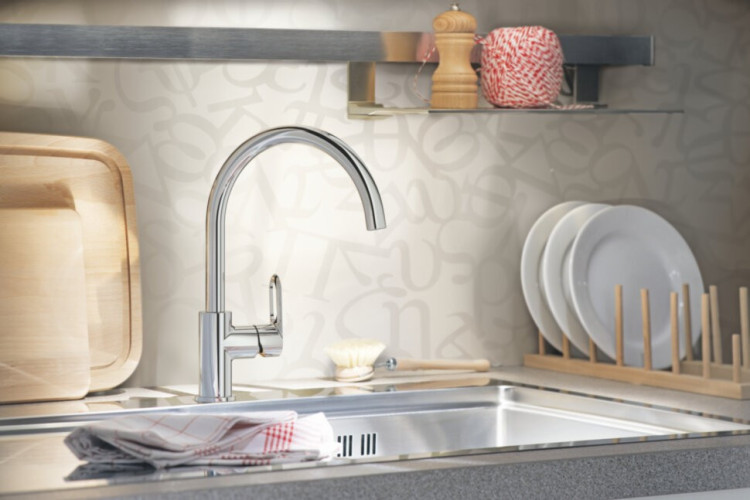 Змішувач для кухні Grohe BauLoop, одноважільний, хром (31368000)