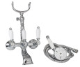Смеситель для ванны Emmevi Deco Ceramica, двухвентильный, бронза (BR121611)