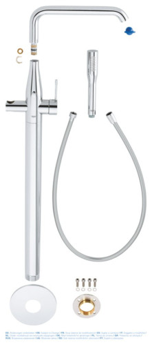 Смеситель для ванны Grohe Essence, однорычажный, хром (23491001)