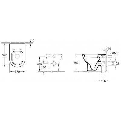 Унітаз підлоговий Villeroy&Boch Subway (660710R1)