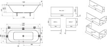 Панель для ванни Ravak City Slim 80 L, 80 (X000001063)