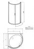 Душова кабіна Radaway Diana, 90x90 (30302-01-01NA)