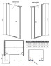 Душові двері Radaway Eos II DWJS 140R, праві (3799456-01R)