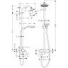 Душевая система Hansgrohe Croma 100 Showerpipe (27154000)