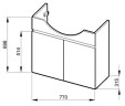 Тумба под умывальник Jika Lyra Plus, 80 (HH4531510383001)