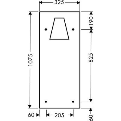 Зеркало в ванную Axor Starck, 33x108 (40141000)