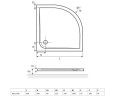 Душевой поддон Excellent Sense, 90x90 (BREX.SEN09WHN)