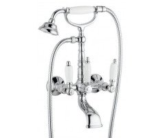 Смеситель для ванны Emmevi Deco Ceramica, двухвентильный, золото (OR121611)