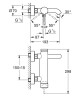 Смеситель для ванны Grohe Essence, однорычажный, хром (33624001)