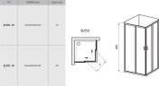 Душевая кабина Ravak Blix BLRV2, 80x80 (1LV40U00ZG)
