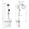 Душевая система Hansgrohe Croma 160 Showerpipe (27135000)