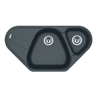 Кухонна мийка гранітна Franke AZG 661-E, 96x50, графіт (114.0499.221)