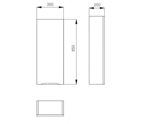 Пенал в ванную Sanwerk Alessa Air, 35 (MV0000593)