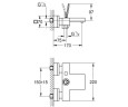 Смеситель для ванны Grohe Eurocube, джойстик, хром (23666000)