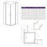 Душевые двери Radaway Eos II KDD 100R, правая (3799462-01R)