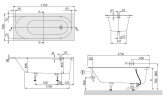 Ванна кварилова Villeroy&Boch Oberon, 170х75 (UBQ170OBE2V-01)