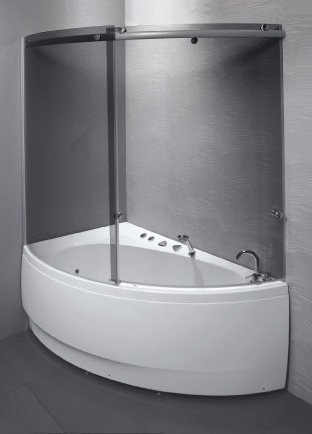 Шторка для ванни Balteco Idea 15, 155x153 (IDEA)