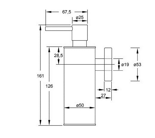 Дозатор для рідкого мила Steinberg Serie 650 (650 8000)
