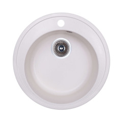 Кухонная мойка гранитная Cosh, 51x51, белый (COSHD51K203)