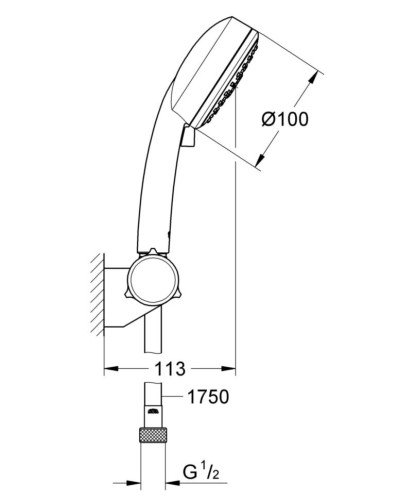 Душевой гарнитур Grohe New Tempesta Cosmopolitan (27584002)