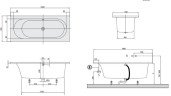 Ванна акриловая Villeroy&Boch Loop&Friends Oval, 160х70 (UBA167LFO2V-01)