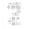 Смеситель для ванны Grohe Eurocube, однорычажный, хром (23140000)