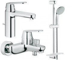 Комплект змішувачів 3 в 1 Grohe Eurosmart Cosmopolitan, хром (UA126112M0)