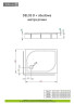 Душовий піддон Radaway Delos D, 90x75 (4D97514-03R)
