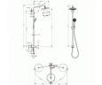 Душова система Hansgrohe Croma 220 Showerpipe Reno (27224000)