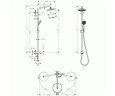 Душевая система Hansgrohe Croma 220 Showerpipe Reno (27224000)