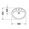 Умывальник врезной Duravit Duraplus, 60 (472560000)