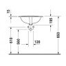 Умывальник врезной Duravit Duraplus, 60 (472560000)