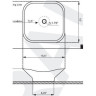 Умывальник накладной Kraus White Tulip, 39 (KCV-135)