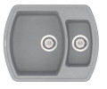 Кухонна мийка гранітна Vankor Norton, 63x51, сірий (NORTON NMP 03.63 GRAY)