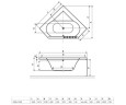 Ванна акриловая Excellent Supreme, 150x150 (WAEX.SUP15WH)